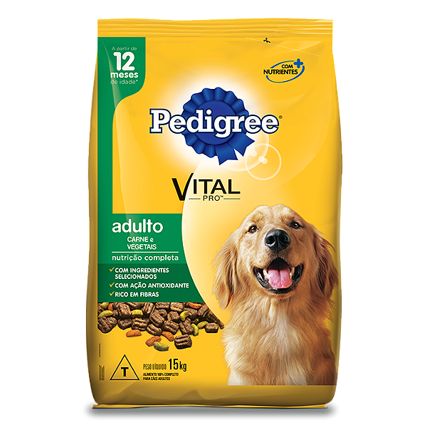 Pedigree Carne Vegetais 15 Kg