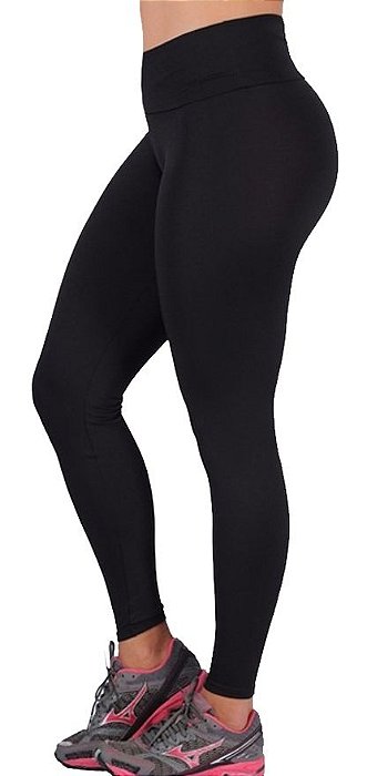 Calça Legging Fusô Lisa Preta