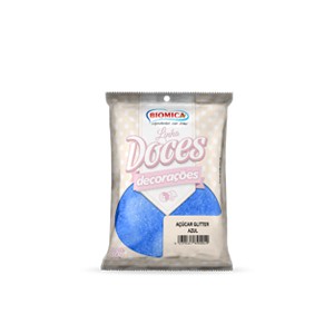 Açúcar Glitter Azul 80g