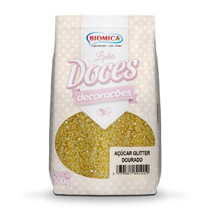 Açúcar Glitter Dourado 500g