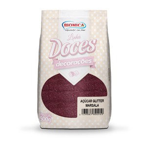 Açúcar Glitter Marsala 500g