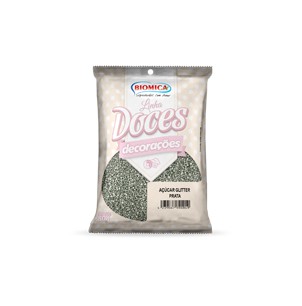 Açúcar Glitter Prata 80g
