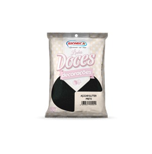 Açúcar Glitter Preto 80g