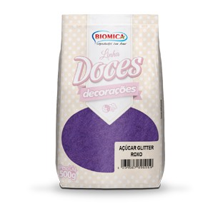 Açúcar Glitter Roxo 500g