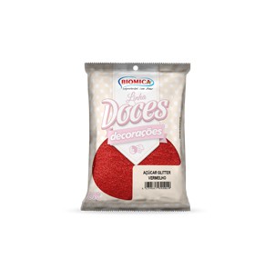 Açúcar Glitter Vermelho 80g
