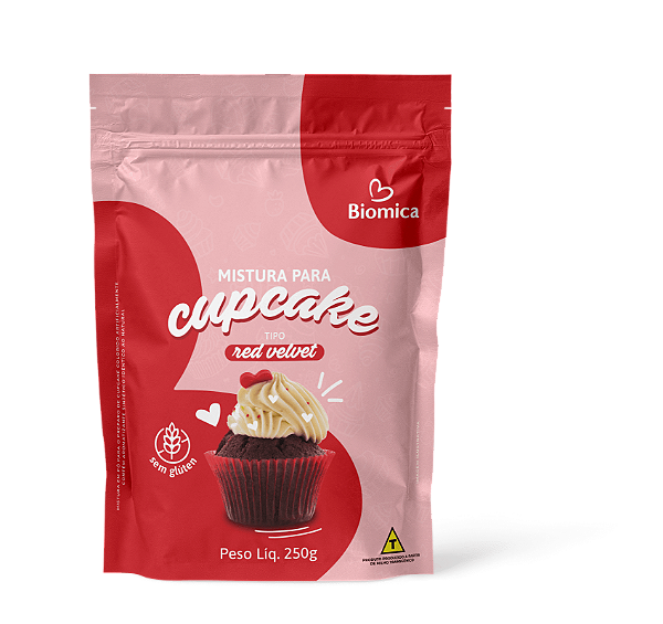 Mistura para Cupcake 250g - sabor: red velvet