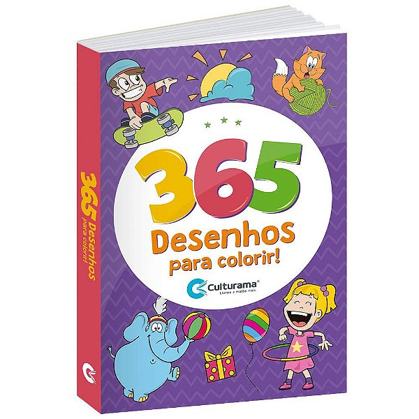 Livro para Colorir 365 Desenhos para Colorir Culturama