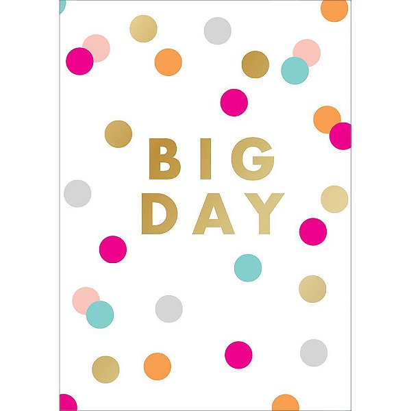 Cartão By Grafon's Aniversário Estampa Big Day Tilibra