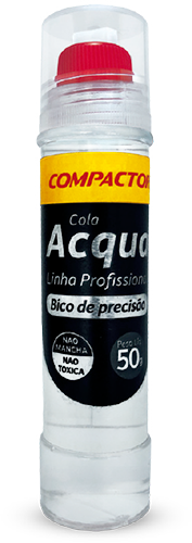 Cola Acqua Transparente 50g Linha Profissional Compactor