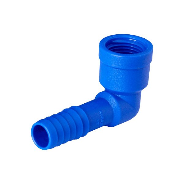 Joelho com Rosca Fêmea de 1/2" - Cor Azul