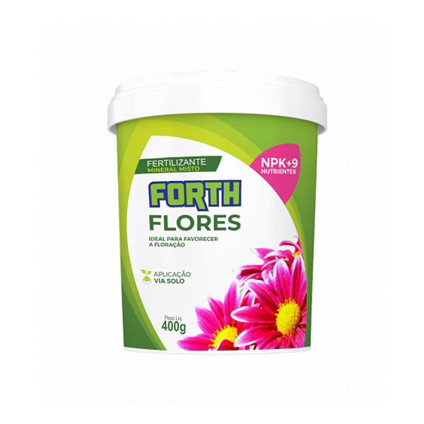 Fertilizante Mineral Misto NPK + 9 Nutrientes 400g - Forth Flores