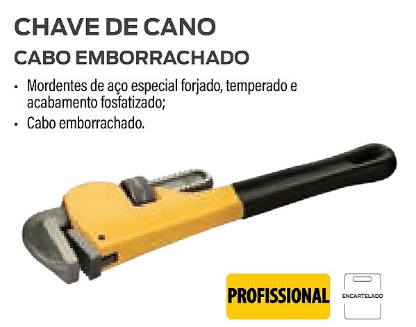 Chave Grifo 8" CB Emborrachado - Collins