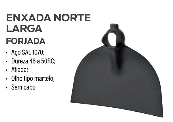 Enxada Larga Forjada 2;5 L Sem Cabo - Collins