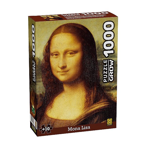 Quebra Cabeça Monalisa Puzzle 1000 Peças Grow - Bebe Brinquedo