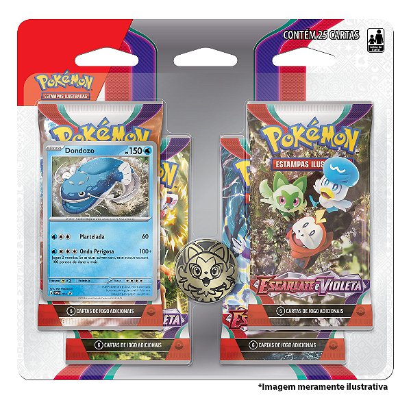 Jogo Pokemon Escarlate e Violeta Blister Quadruplo Dondozo - Bebe