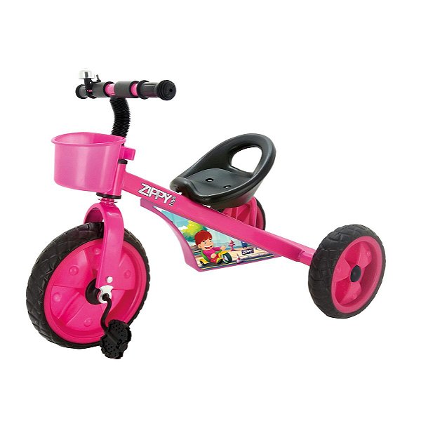 Zippy Toys Triciclo Infantil, Feito de Plástico e Aço Carbono