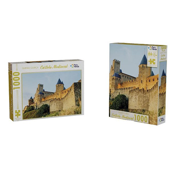 Quebra-cabeça 1000 Peças Castelo Medieval - Pais E Filhos