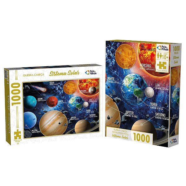 Quebra Cabeça Sistema Solar 1000 Peças Pais e filhos