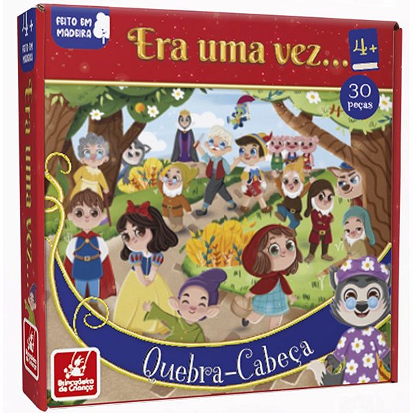 Quebra-Cabeça Dinossauros 30 peças - Brincadeira de Criança - Loja