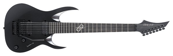 Guitarra elétrica 7 cordas Solar A2.7FRC preto carbono