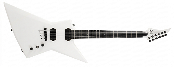 Guitarra 6 Cordas S by Solar EB4.6W branca fosca Explorer