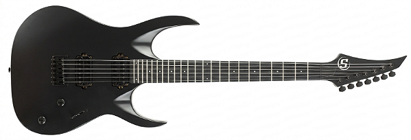 Guitarra 6 Cordas S by Solar AB4.6C preto carbono fosco Indonesia