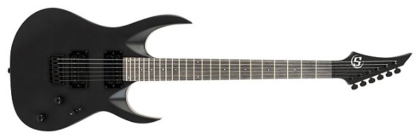 Guitarra 6 Cordas S by Solar AB4.6C preto carbono fosco