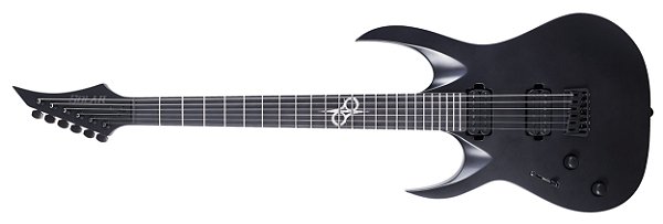 Guitarra elétrica 6 cordas Solar A2.6C canhota preto carbono