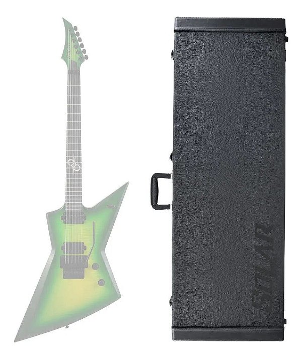 Hard case rígido para guitarra elétrica Solar TYPE E