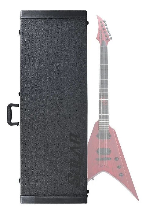 Hard case rígido para guitarra elétrica Solar TYPE V