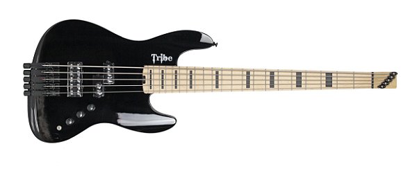 Contrabaixo 5 cordas Tribe modelo Headless 5 preto Maple