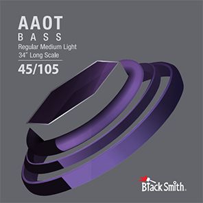 Blacksmith Contra Baixo 4 Cordas AAOT Medium Light 045/105-4 revestida Long Scale