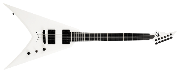 Guitarra 6 Cordas S by Solar VB4.6W branca fosca flying V