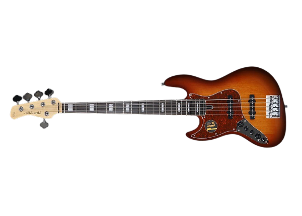 Contrabaixo 5 cordas Sire Marcus Miller V7 LH CANHOTO  Alder 2nd Gen Tobacco Sunburst