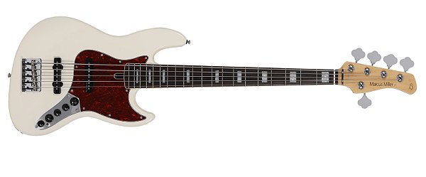 Contrabaixo 5 cordas Sire Marcus Miller V7 Alder 2nd Gen  Antique White