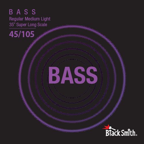 Blacksmith Nickel Bass 4 Cordas Regular Medium Light 045/105 Super Long Scale