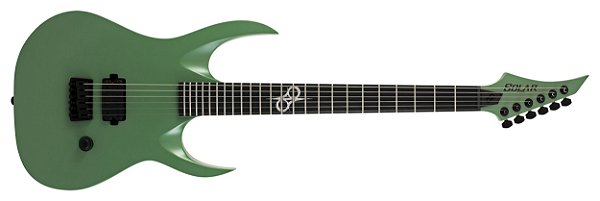 Guitarra elétrica 6 cordas Solar A2.6AG  - Army Green Matte