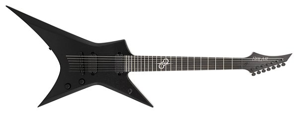 Guitarra elétrica 7 cordas Solar X2.7BOP+ Black Open Pore