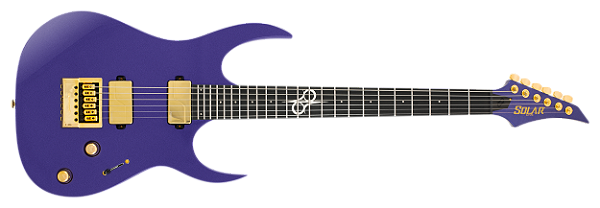 Guitarra elétrica 6 cordas Solar SR1.6AMP Metallic Purple Gloss