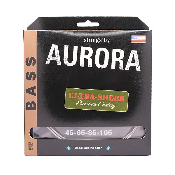 Encordoamento Strings by Aurora contrabaixo 4c 045/105 Ultra Sheer revestida USA