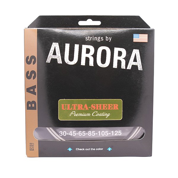 Encordoamento Strings by Aurora contrabaixo 6c 030/125 Ultra Sheer revestida USA
