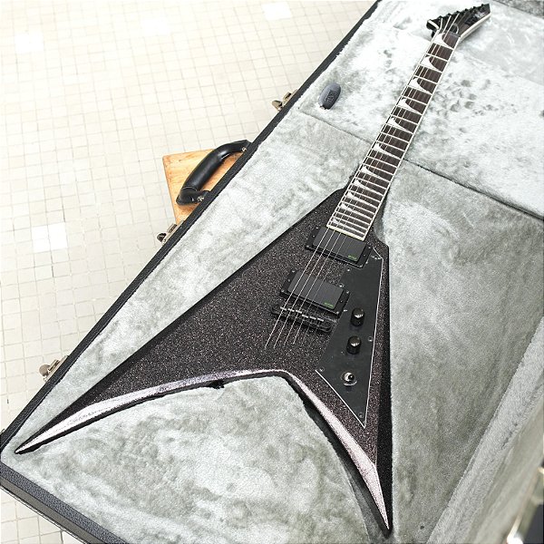 Esp Ltd Kirk Hammett LKHV Black Sparkle com case (nova)