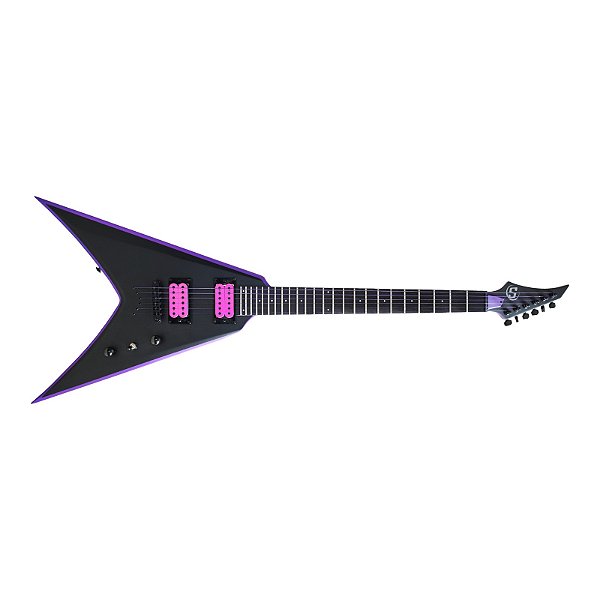 Guitarra 6 Cordas S by Solar VB4.6C preta Norris edition purple