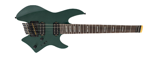 Guitarra elétrica 7c Sire Larry Carlton X6 Headless Metallic Green