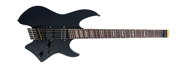 Guitarra elétrica 6c Sire Larry Carlton X6 Headless Black Satin
