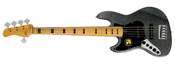 Contrabaixo 5 cordas Sire Marcus Miller V7 Alder Canhoto 2nd Gen Sparkle Black