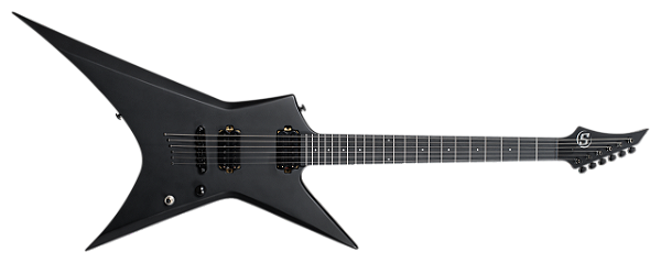 Guitarra 6 Cordas S by Solar XB4.6C preta type X