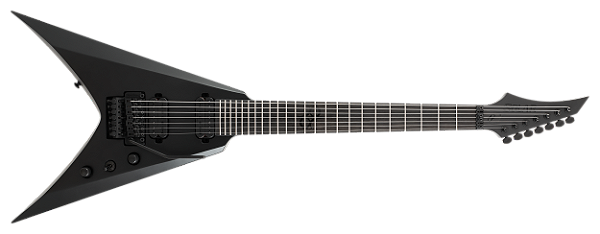 Guitarra elétrica 7 cordas Solar V1.7FR SVART+ Carbon Black Matte