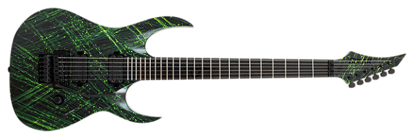 Guitarra elétrica 6 cordas Solar A1.6FRCLN+ Black Lemon Canibalismo