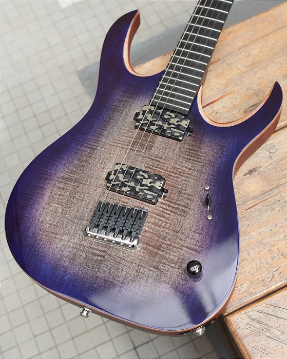 Guitarra JH Gear Purple Silver Burst Brazil (caps Mayones)